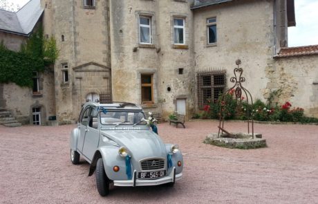 2cv attitude mariage au chateau