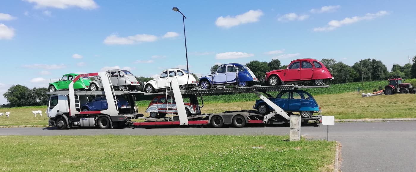2cv transport par porte voiture 2cv transport par porte voiture